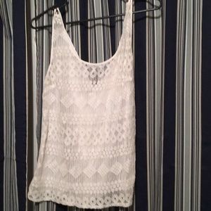 Never worn white sleeveless shirt